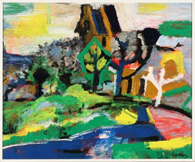 Lot 251 - LAMBRY - Abstract Landschap