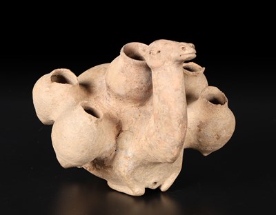 Lot 679 - Terracotta camel-shaped rhyton
