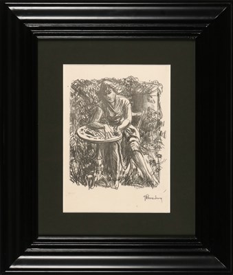 Lot 146 - ROOSENBURG - Tekening van een zittende vrouw
