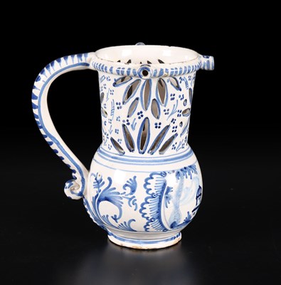 Lot 165 - English Delft Fop (Puzzle) kan
