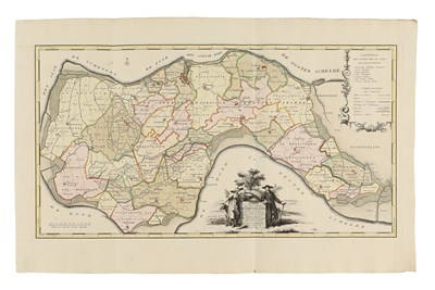 Lot 185 - Cartografie - Isaak Tirion (1705-1765) - Zeeland: Zuid-Beveland 1753