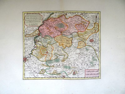 Lot 116 - Cartografie - Isaak Tirion (1705-1765) - Limburg: Overmaaze 1740