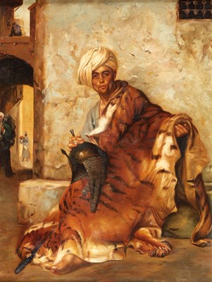 Lot 294 - Oriëntaalse figuur, 19e eeuw