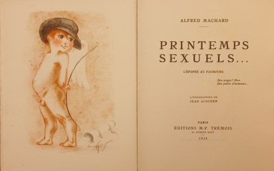 Lot 222 - Alfred Machard - Printemps Sexuels .... 1928 (Handgesigneerd)