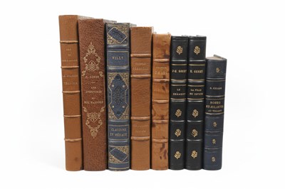 Lot 223 - Bibliotheque Erotique. 8 diverse leergebonden erotische uitgaven