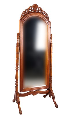 Lot 727 - Standing Cheval Mirror