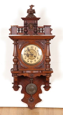 Lot 98 - Duitse mahoniehouten zgn. “vrij-slinger’ klok.