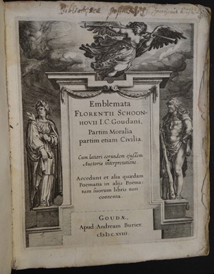 Lot 244 - Emblemata; Schoonhovius, Florenius. (1594-1648)