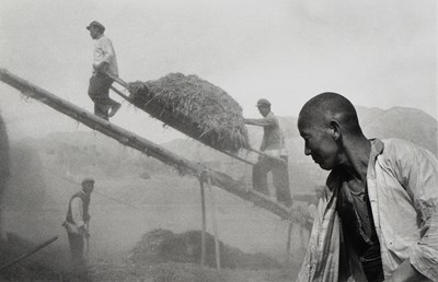 Lot 70 - Marc RIBOUD (1923-2016) - Province of Gansu, Wheat harvest (1957)