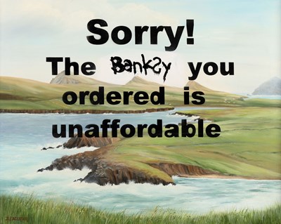 Lot 17 - BANKSY HATES ME (American Artist, 20th Century)