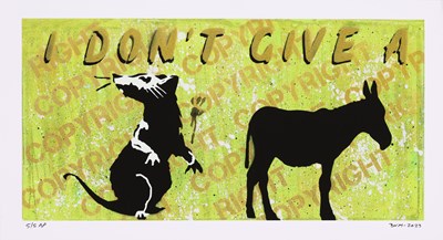 Lot 26 - BANKSY HATES ME (American Artist, 20th Century)