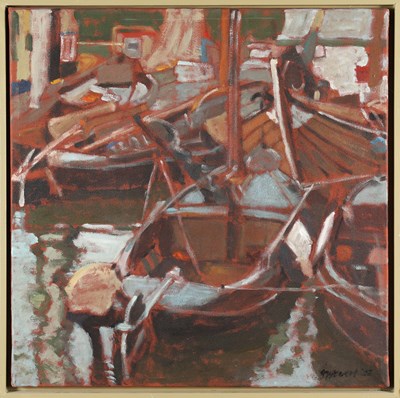 Lot 303 - Saskia WEVERS - Havengezicht met boten