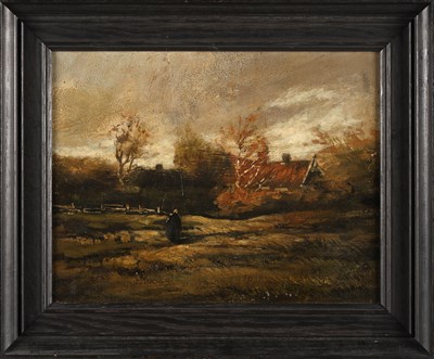 Lot 313 - Théophile DE BOCK (1851-1904) - Herfstlandschap
