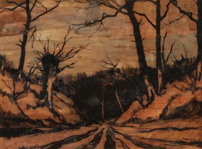 Lot 229 - Dirk BAKSTEEN (1886-1971)- Landschap