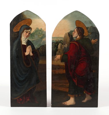 Lot 548 - Annunciatie, Maria en de aartsengel Gabriël