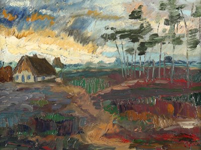 Lot 543 - Boerderij in landschap met bomen