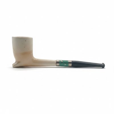 Lot 25 - Geëmailleerde doorroker pijp