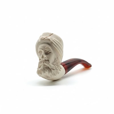 Lot 30 - Meerschuim pijp met tulbandkop
