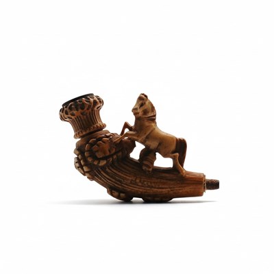 Lot 35 - Meerschuim pijp met paard