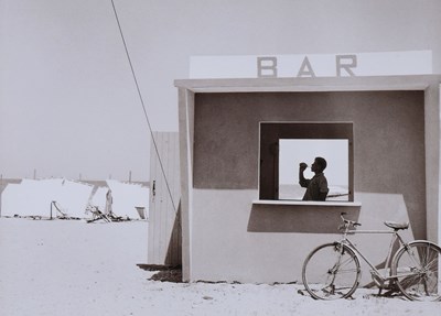 Lot 37 - Piergiorgio BRANZI (1928-2022) - Beach bar, Senigallia, Adriatic, 1957