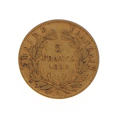 Lot 24 - Gouden 5 Francs 1856 A, Napoleon III