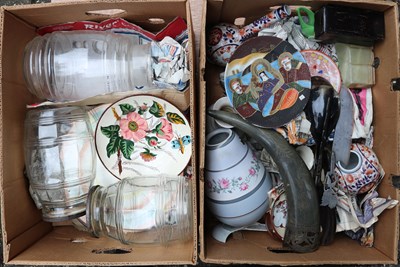 Lot 308 - Koop glas en porselein in 2 dozen
