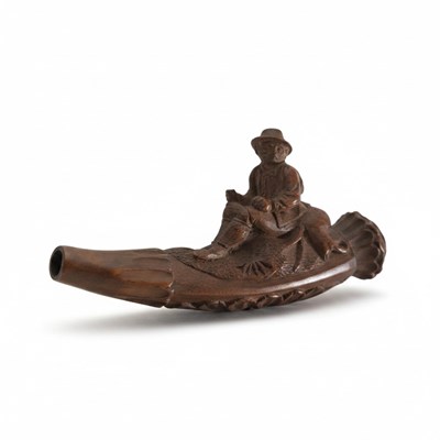 Lot 165 - Pijp met zittende man.