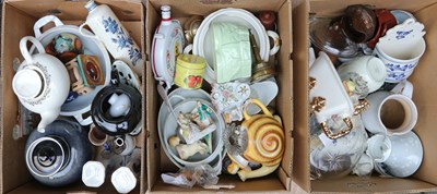 Lot 327 - Koop aardewerk en porselein in 3 dozen
