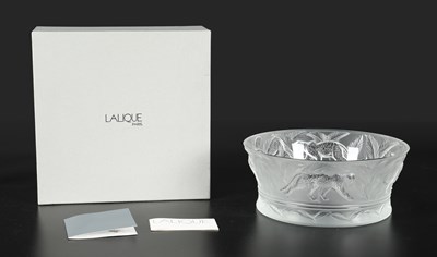 Lot 90 - Design kristallen schaal “Jungle”, Lalique Paris