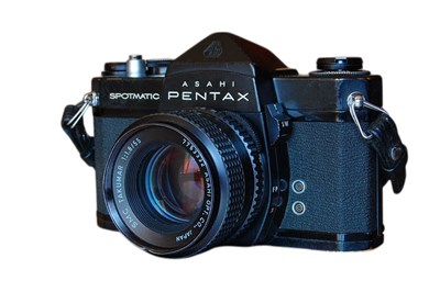 Lot 259 - Fotografie - Asahi Pentax Spotmatic spiegelreflexcamera met origineel etui