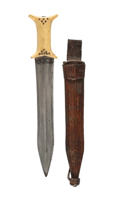 Lot 239 - African Ivory Hilted Dagger.