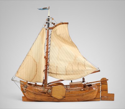 Lot 48 - Ship model of a skûtsje (tjalk)
