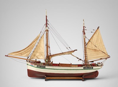 Lot 50 - Ship model of a Dutch fishing boat
