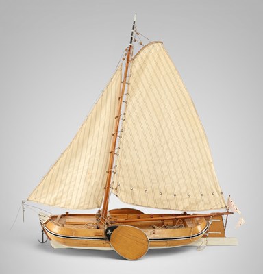 Lot 21 - Ship model of a skûtsje (tjalk)