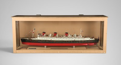 Lot 12 - A Large Model of the RMS Queen Mary (circa 1980)
