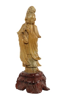 Lot 528 - A 18th Century Chinese Soapstone Guanyin