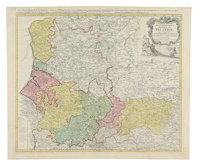 Lot 170 - Cartography - "Carte du Gouvernement General De Picardie (...)".
