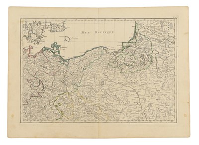 Lot 134 - Cartography - Lot of 2 maps of Poland and the Baltics.