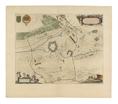 Lot 140 - Topography - "Plan Du Siege De Hesdin".