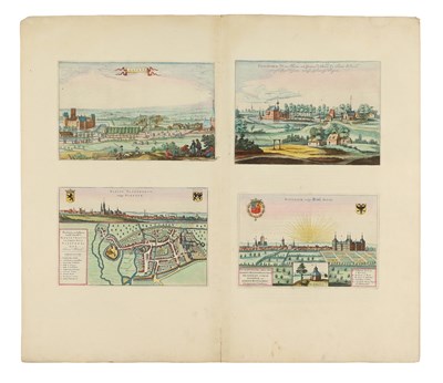 Lot 146 - Topography - 4 views on the Belgium towns of Gavere, Ninove, Herdersem and Ronse.