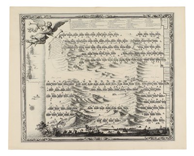 Lot 159 - Topography - "Bataille Des Dunes prez Dunquerque (...)".