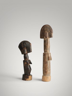 Lot 103 - Pair of Mossi fertility dolls.
