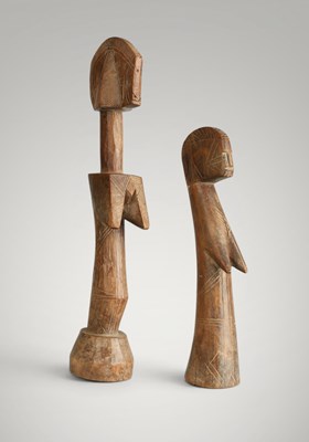 Lot 117 - Pair of Mossi fertility dolls.