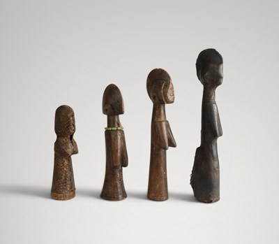 Lot 105 - Four Mossi fertility dolls.