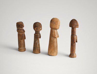 Lot 151 - Four Mossi fertility dolls.