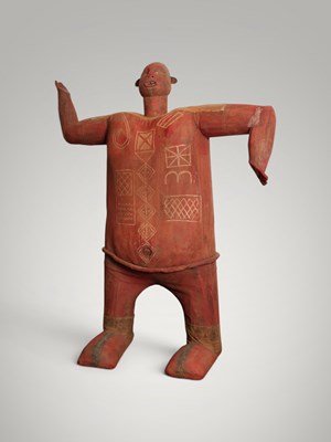 Lot 25 - Giant cotton Bwende Niombo funerary figure.