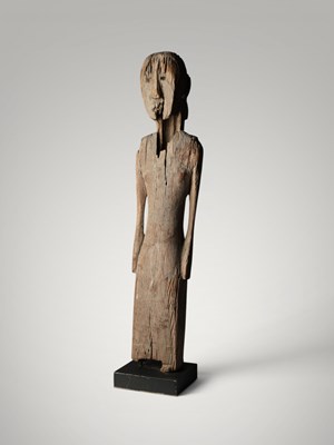 Lot 47 - 19th c. grave post.