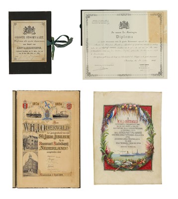 Lot 71 - Documents relating to the 50th anniversary of the "Stoomvaartmaatschappij Nederland 1924