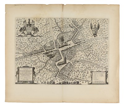 Lot 190 - Cartography - Bird's-eye view plan of Steenvoorde