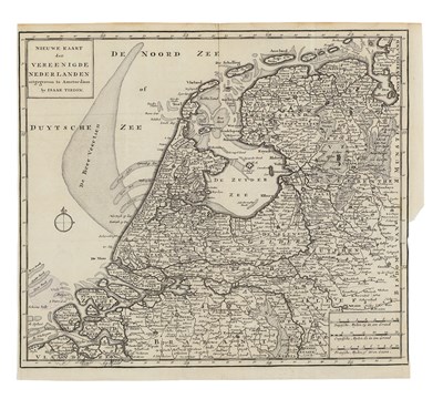 Lot 195 - Cartography - "Nieuwe Kaart der Vereenigde Nederlanden"